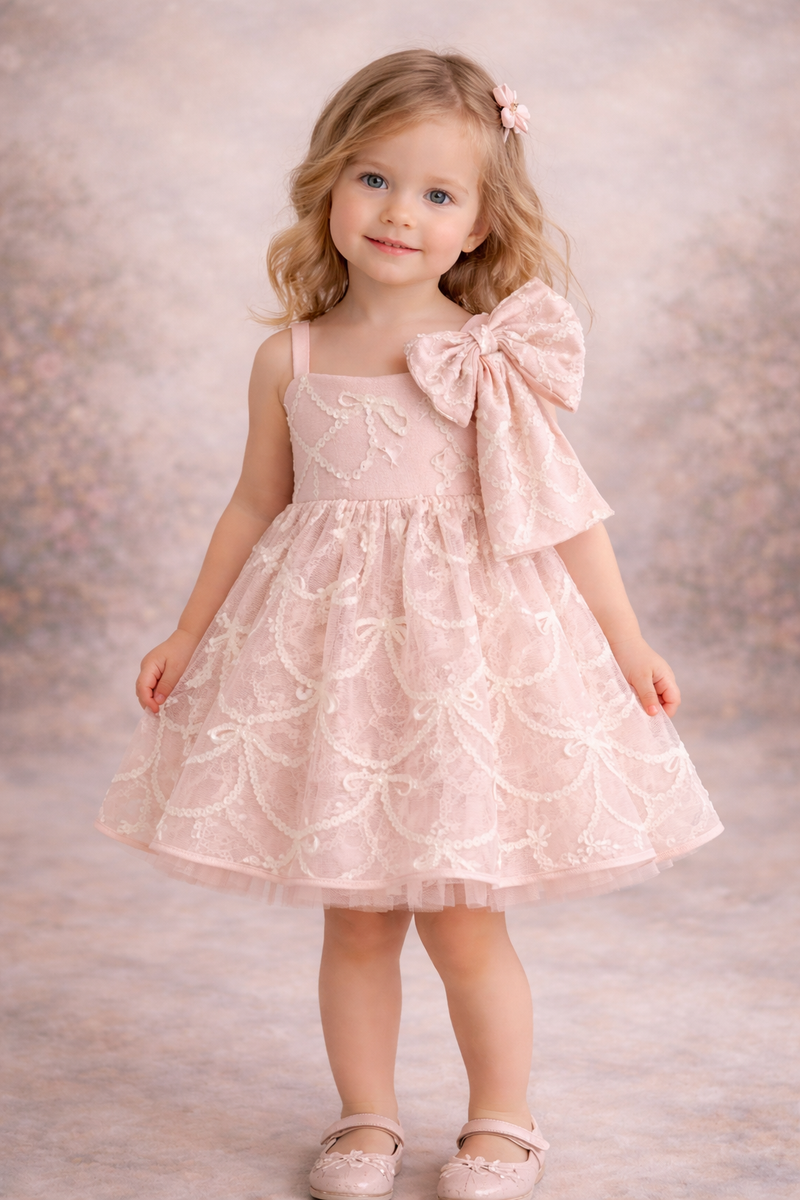 "Pink Parlor" Vintage Petal Dress | Editorial Couture Gown for Special Occasions