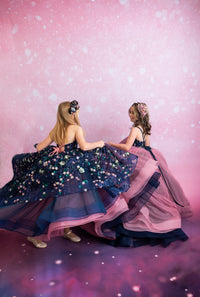 Retired rental  euc Garden Floor-Length Rental Gown | Fits 9Y–11Y