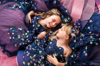 Retired rental  euc Garden Floor-Length Rental Gown | Fits 9Y–11Y