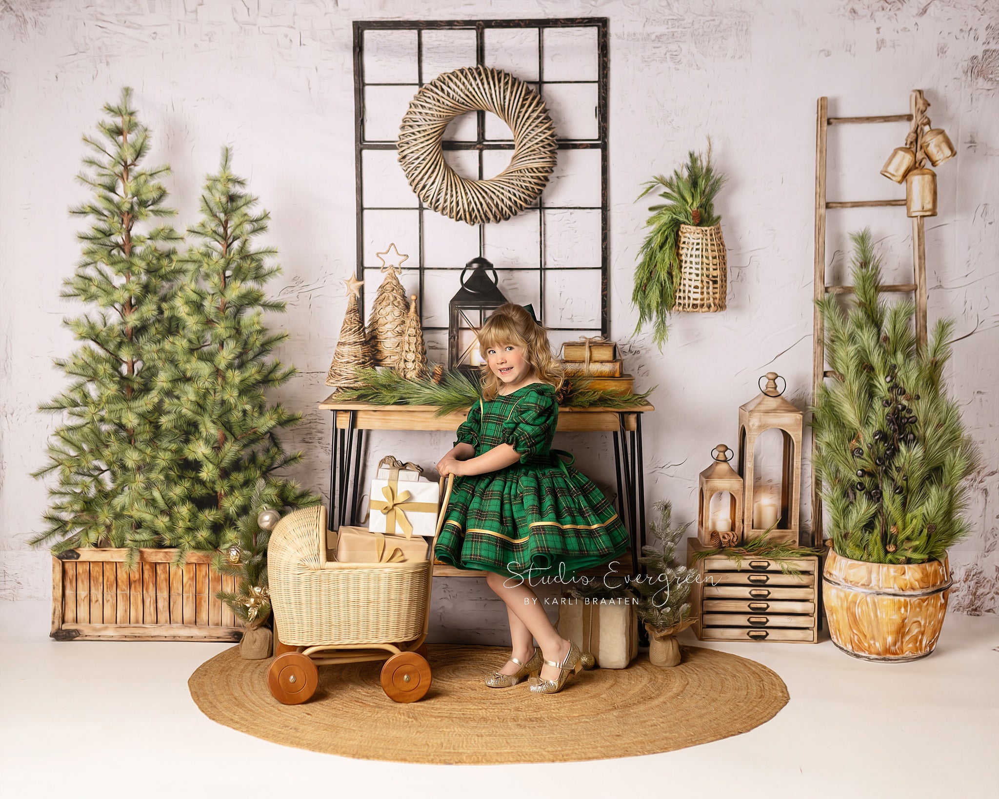 vintage inspired Christmas session