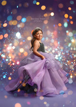 Taylor Swift Inspired Gown  - purple tulle and black sequin bodice