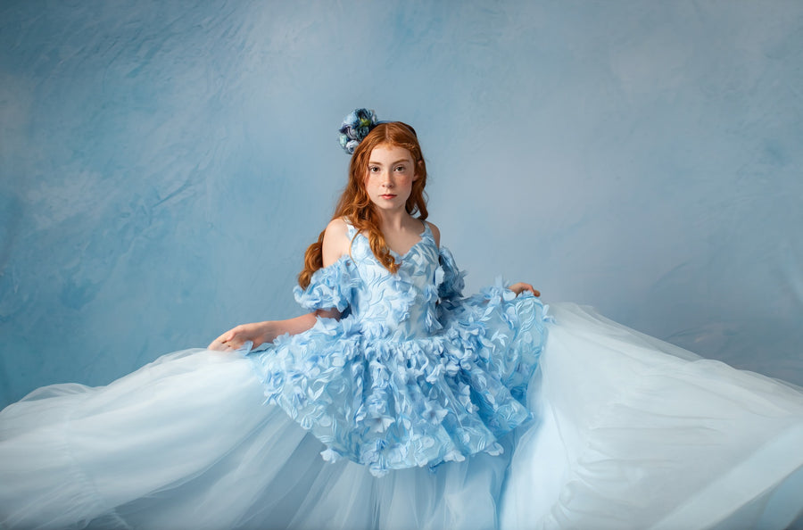 "Heavenly-Margaux" Couture Gown | Floor-Length Dress | Editorial Couture for Special Occasions