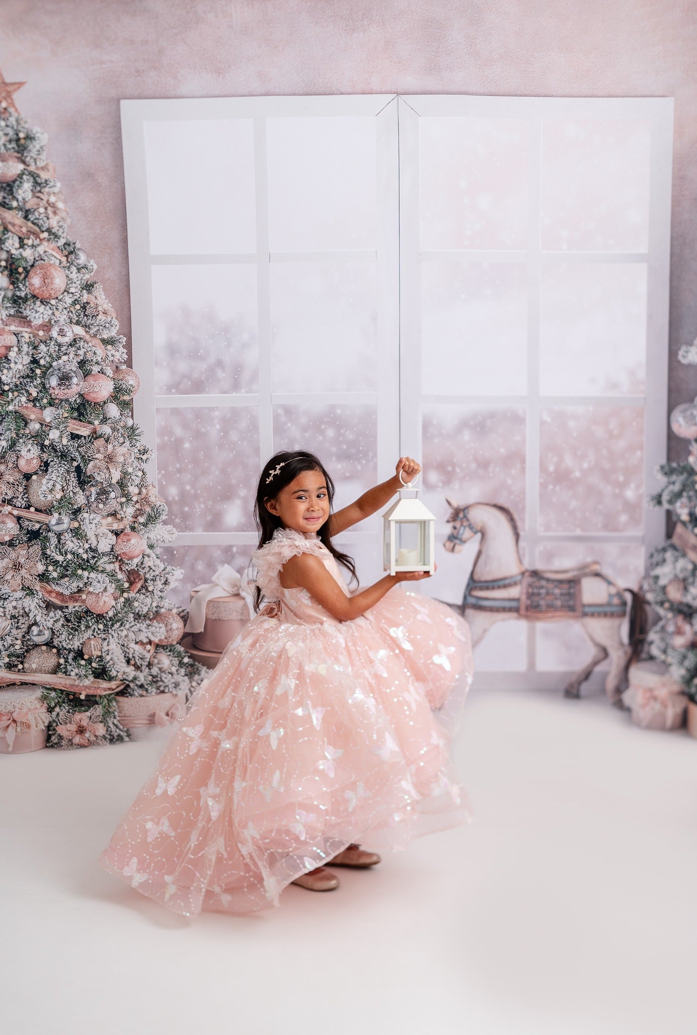 Couture Rental Gown "Anastasia"- High Low Length Dress (4 Year - Petite 5 Year)