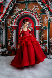 custom red Christmas dresses