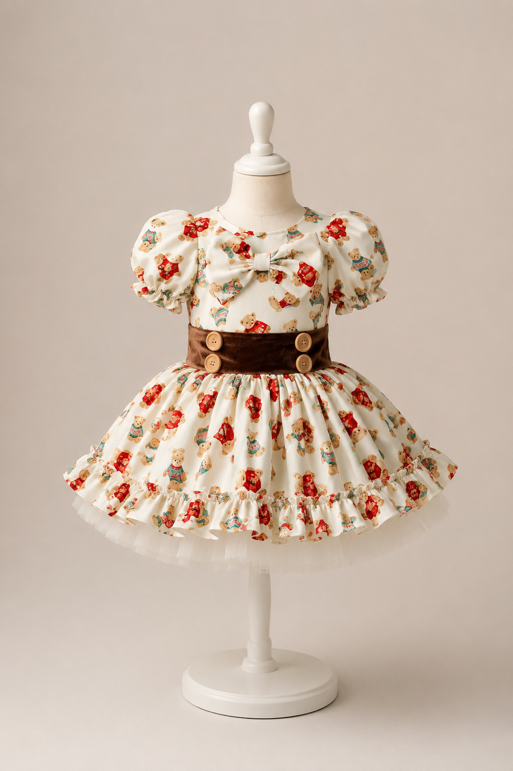 Little Bear Darling Christmas Dress Rental | Fits 4Y-5Y