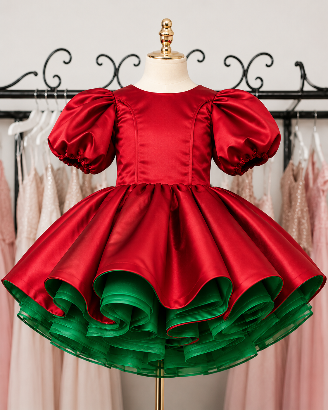 Belle Reversible Holiday Dress Rental | Fits 4Y-5Y