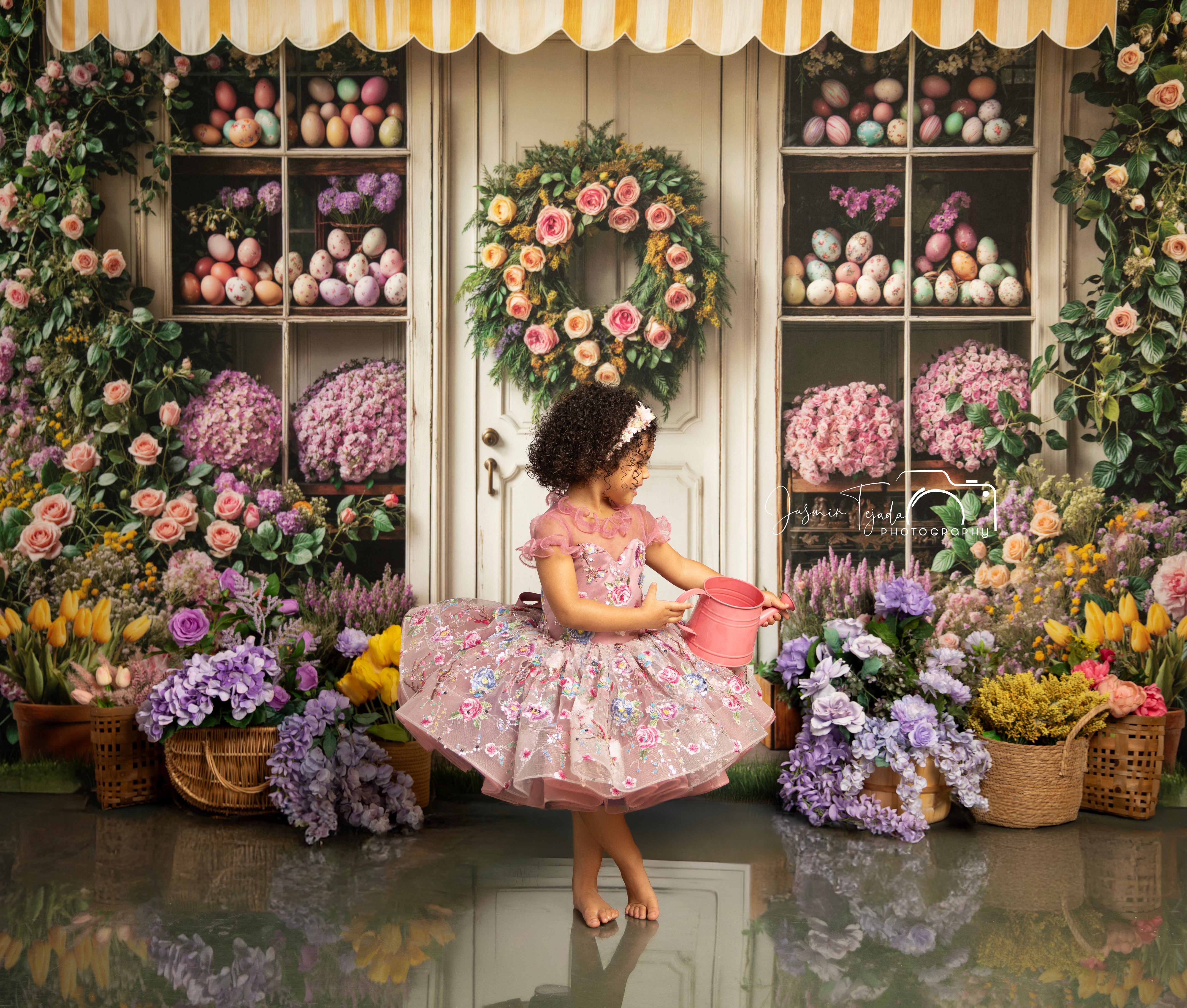 "Blush & Blossom Melody" Petal  Length Dress ( 4 year- 5 year)