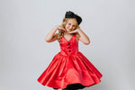 Reversible "Dolly" Pink/black  Petal  Length Dress - Editorial Dress, Couture Gown, Special Occasion Dress