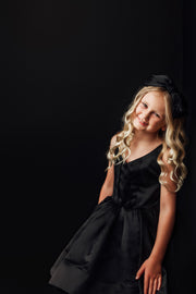 Reversible "Dolly" Pink/black  Petal  Length Dress - Editorial Dress, Couture Gown, Special Occasion Dress