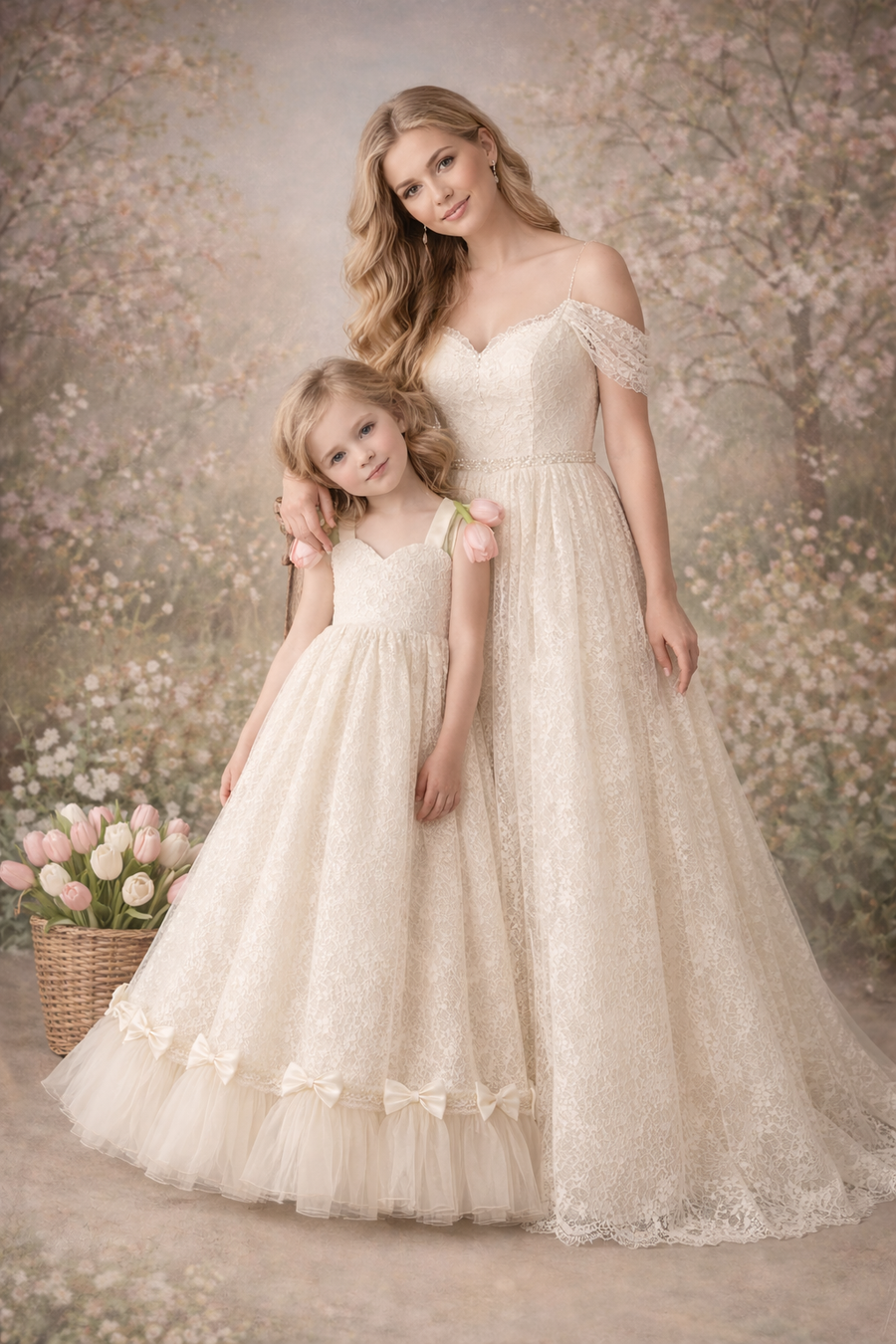 "Elouise Garden" Heirloom Floor Long Dress Photography & Special Occasions)