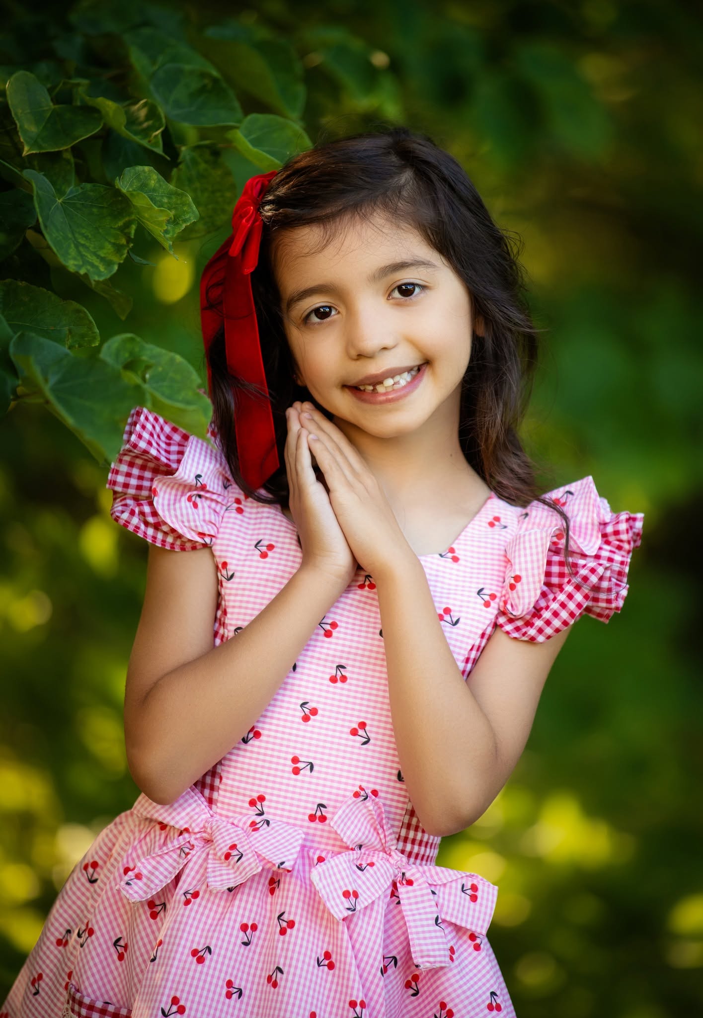 Cherry Picnic Custom Heirloom Dress Option One
