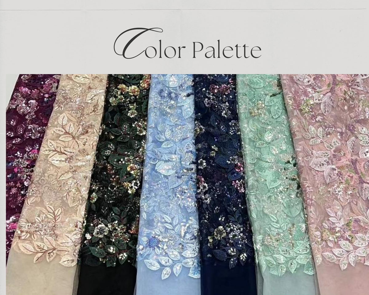 "MEADOW BLOOM" -Editorial Dress, Couture Gown, Special Occasion Dress Custom colors available