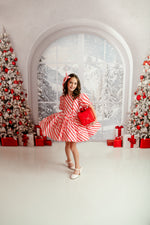 candy cane themed dress