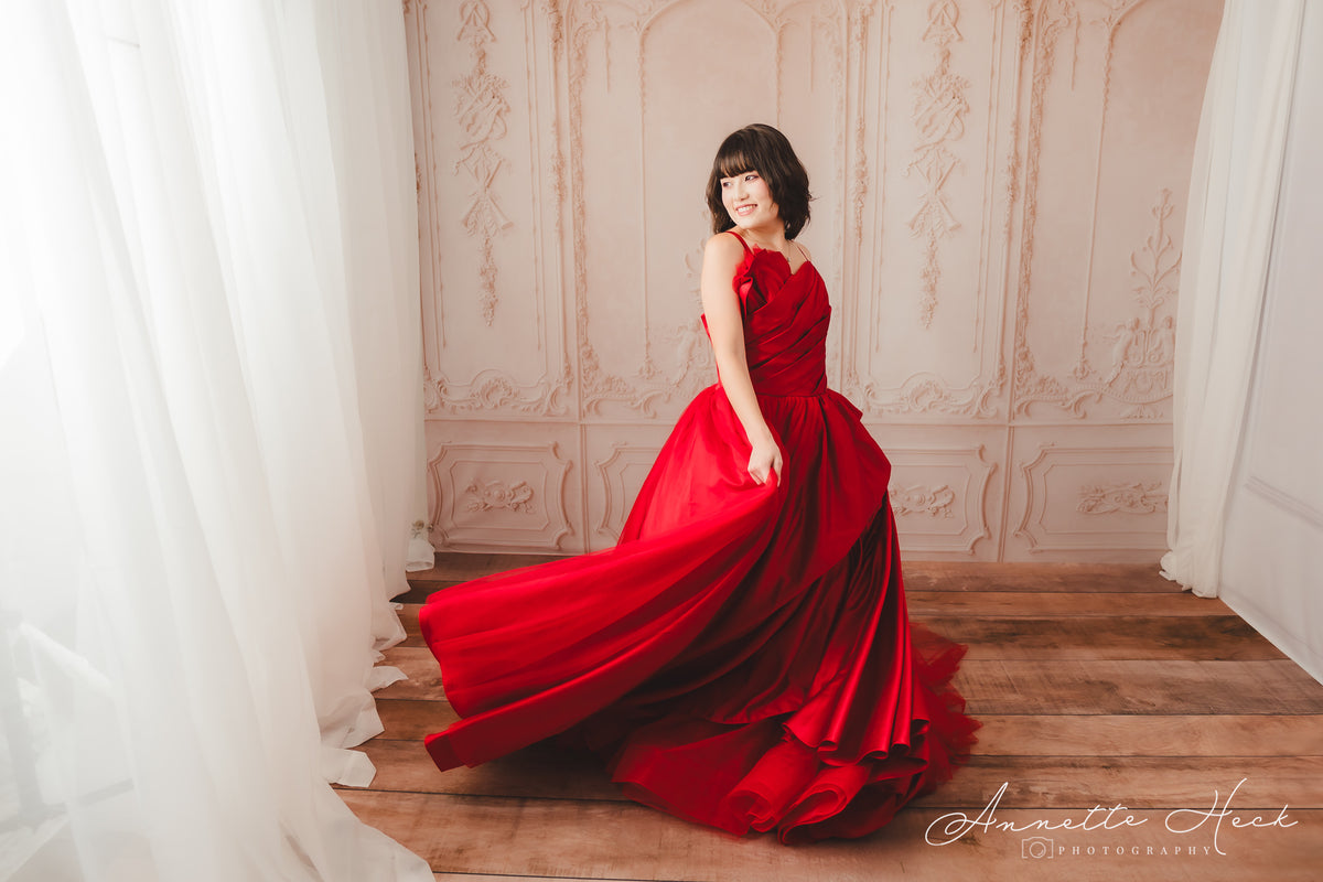 "RADIANT ALLURE" FLOOR LENGTH GOWN- choose color Editorial Dress, Couture Gown, Special Occasion Dress