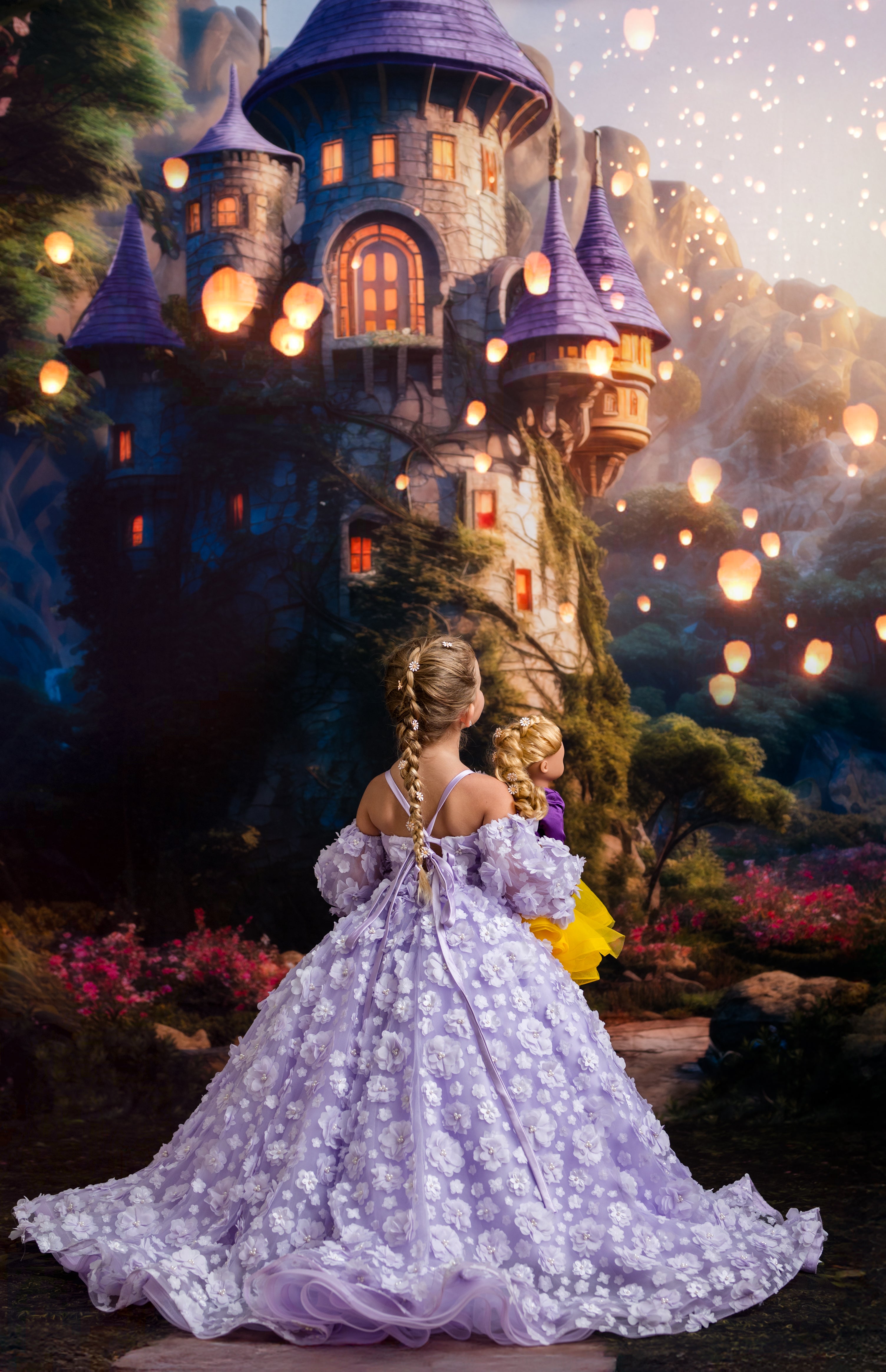 Leia's Kids (Princess Marigold) Doll Gown and Jacket | Floor-Length | Custom Colors