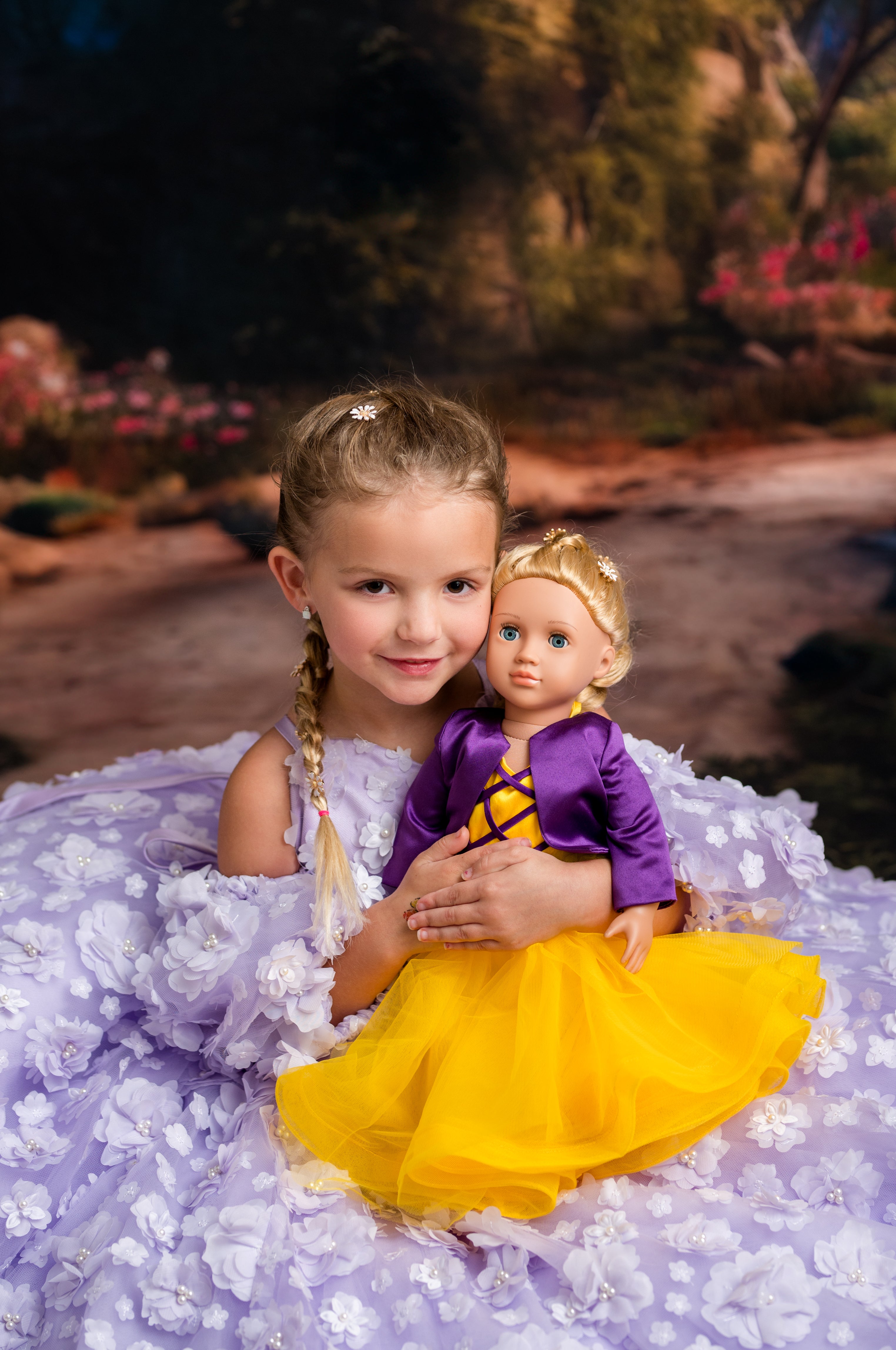 Leia's Kids (Princess Marigold) Doll Gown and Jacket | Floor-Length | Custom Colors