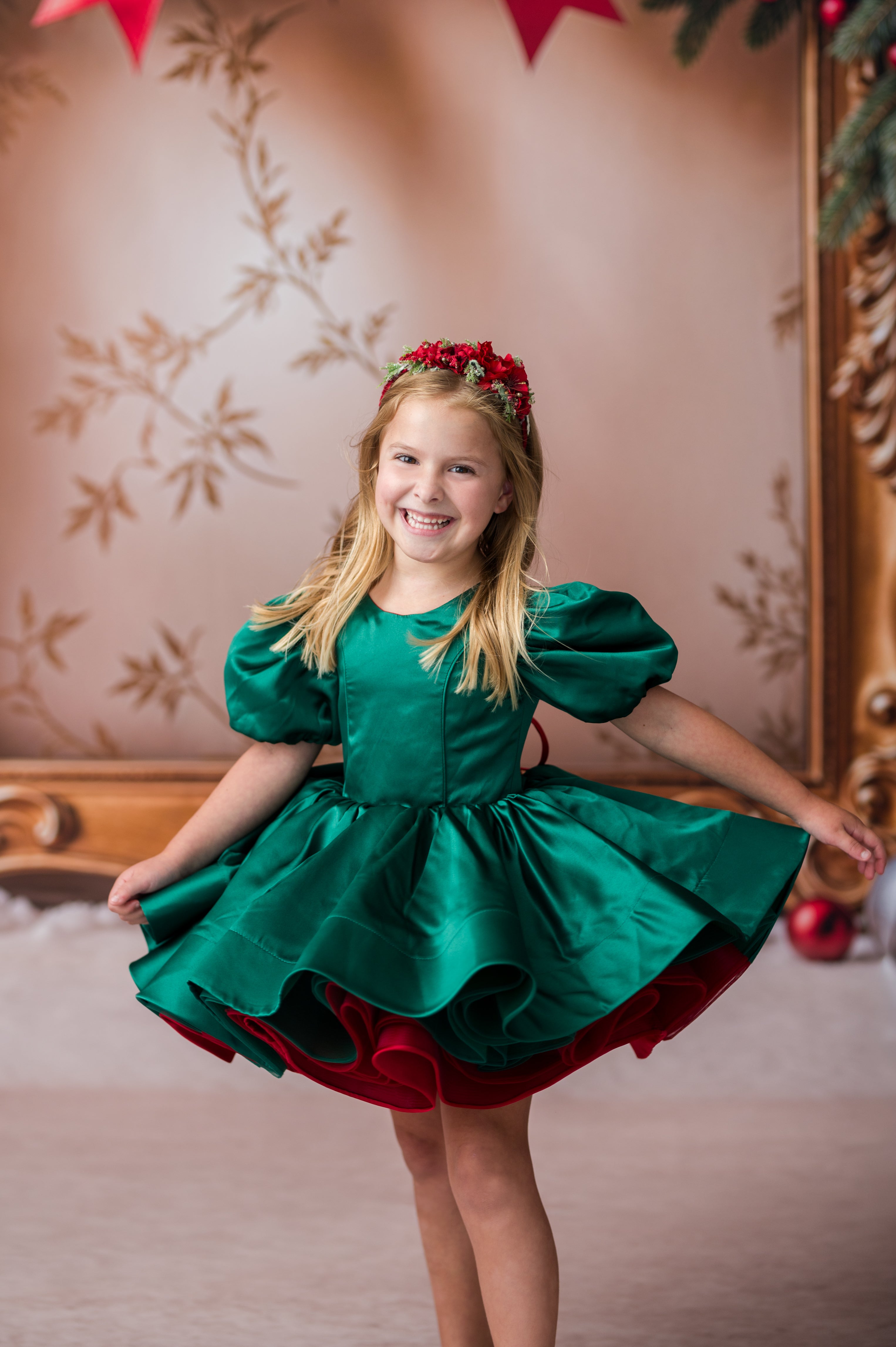 Belle Reversible Holiday Dress Rental | Fits 4Y-5Y