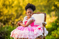 NEW "Sweetheart Serenade" -   vintage length dress ( 6 Year - 7 Year)