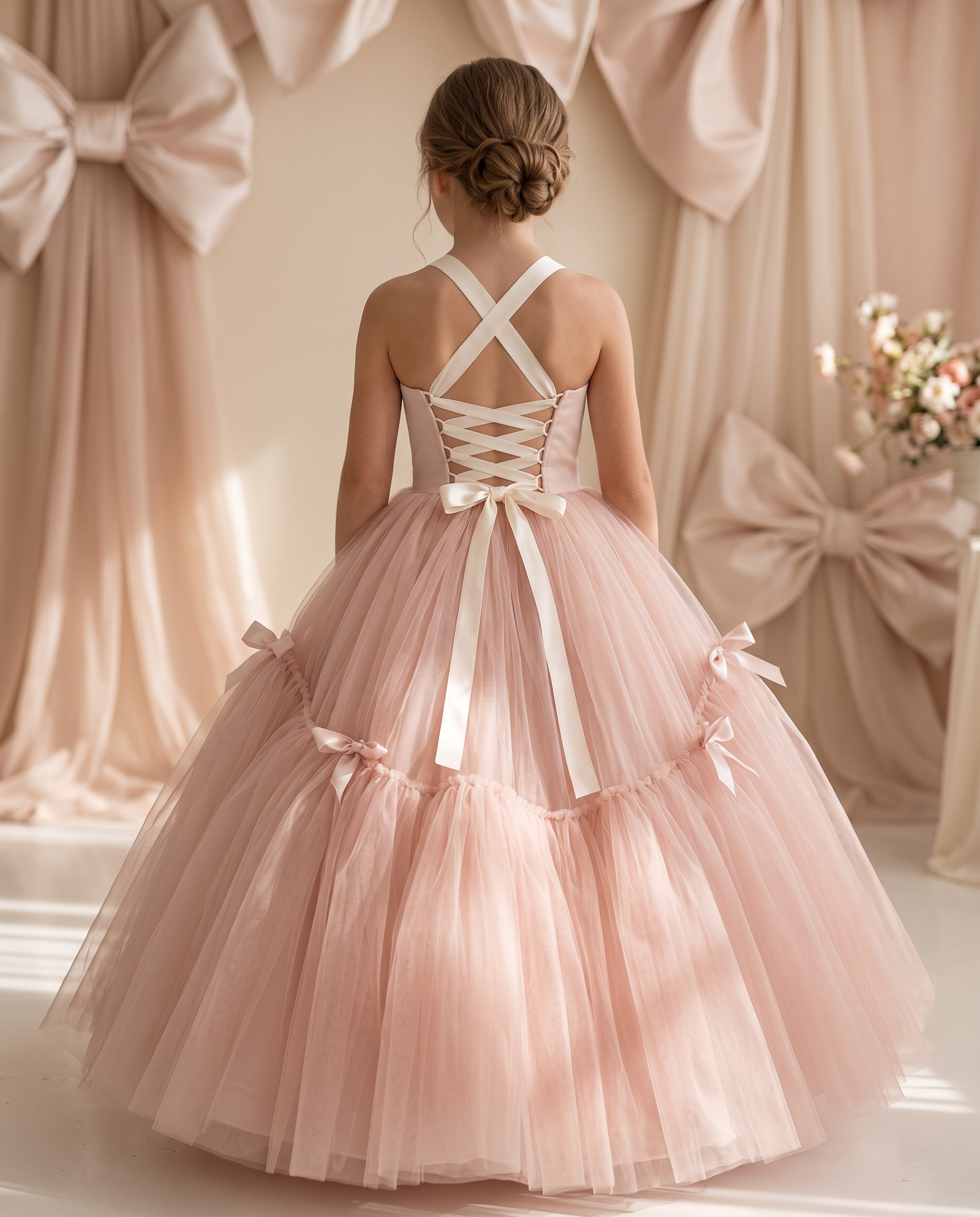 Bentley and Lace flexible fit rental gown
