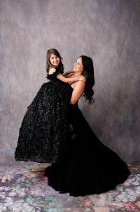 Heavenly-Couture Teen/Mommy Gown  - Floor Length DRESS-Custom colors available - Editorial Dress, Couture Gown, Special Occasion Dress