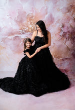 Heavenly-Couture Teen/Mommy Gown  - Floor Length DRESS-Custom colors available - Editorial Dress, Couture Gown, Special Occasion Dress