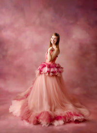 RTS GUC Blush Blossom - Floor Long Couture Rental Gown  (Adult 0-Adult 4)