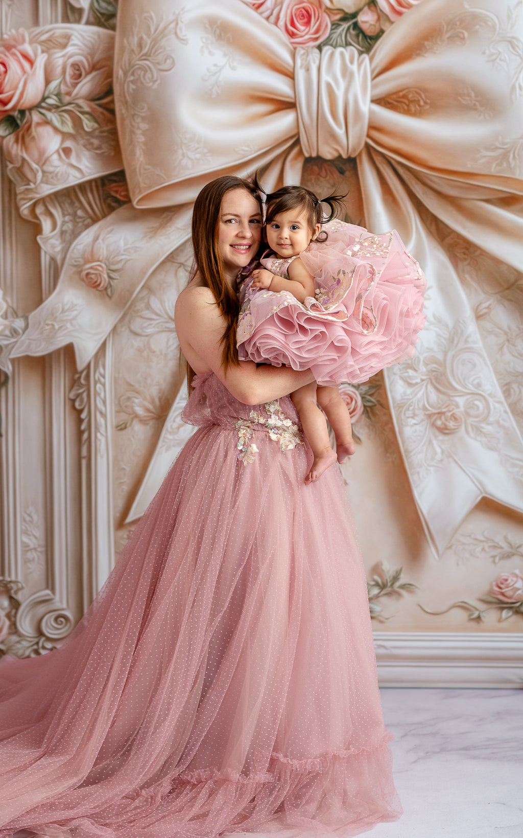 mommy and me pink dresses Mommy and Me Gown Rentals