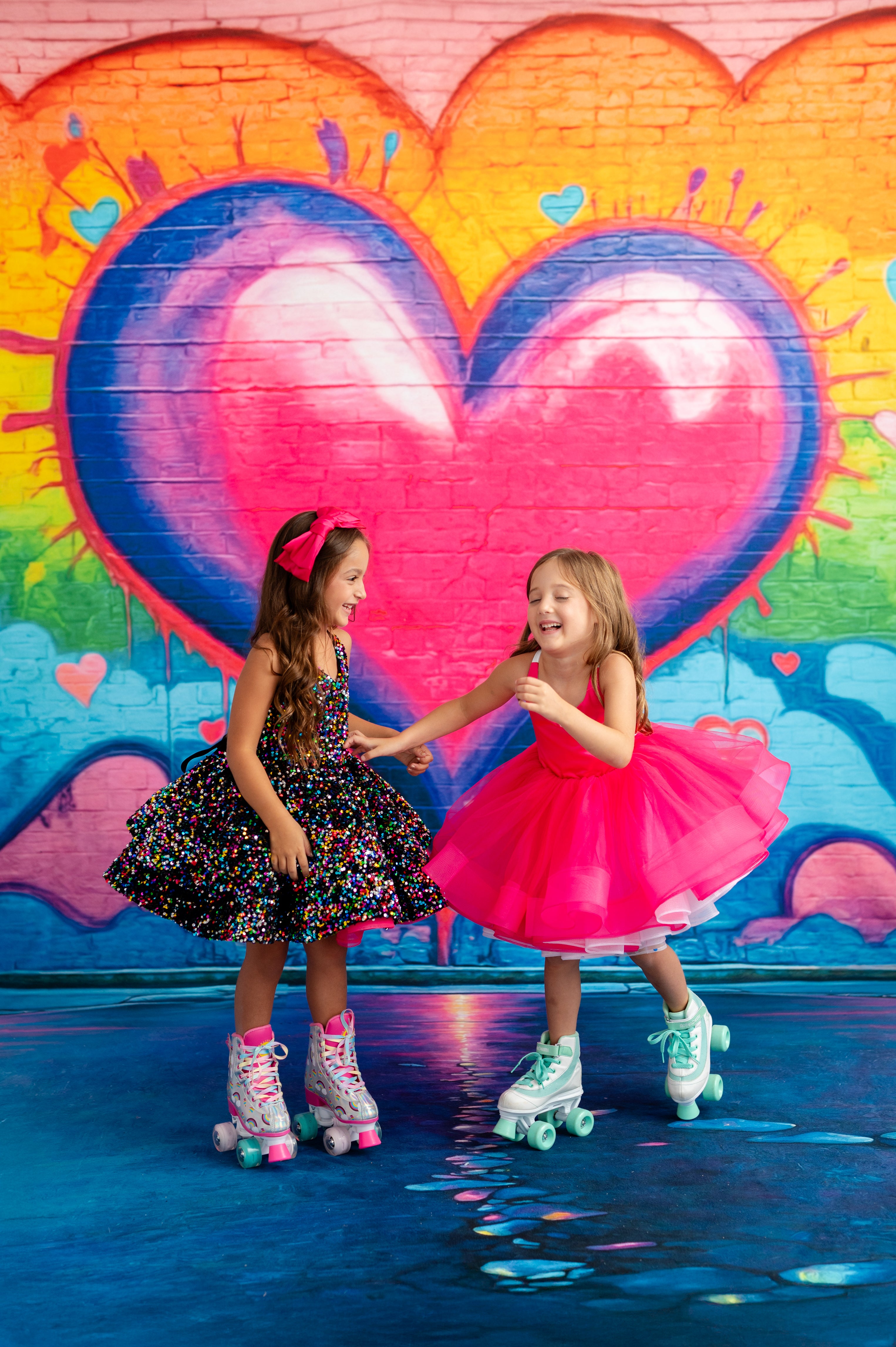 Prism Sparkle Short Petal Dress – Couture for Girls (5–6 Years)