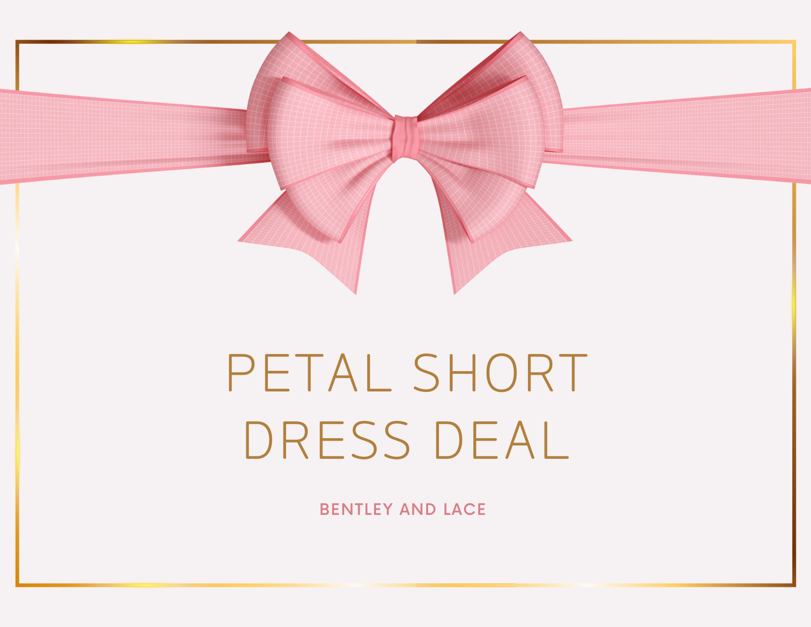 BLACK FRIDAY Discounted Couture Petal Length DRESS voucher