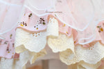 Garden Affair Vintage Inspired Dress -Set includes Dress, Bow, detachable apron