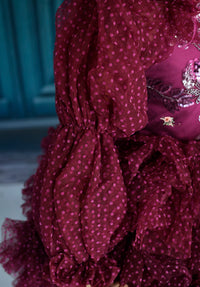 New "Radiant Orchid" Petal Length Dress with Detachable Sleeves | Size 6 Year to Petite 7 Year