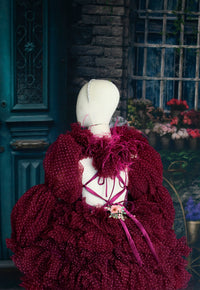New "Radiant Orchid" Petal Length Dress with Detachable Sleeves | Size 6 Year to Petite 7 Year