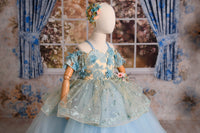 Retired rental euc "Trésor Caché" - Floor Length Gown - (5-7 year)