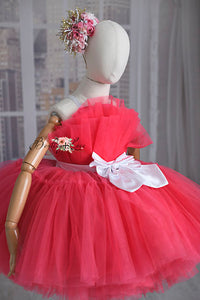 NEW GOWN "New in town" Pink Petal  Length Dress ( 5 year- 6 year)