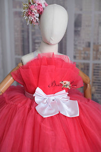NEW GOWN "New in town" Pink Petal  Length Dress ( 5 year- 6 year)