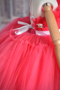 NEW GOWN "New in town" Pink Petal  Length Dress ( 5 year- 6 year)