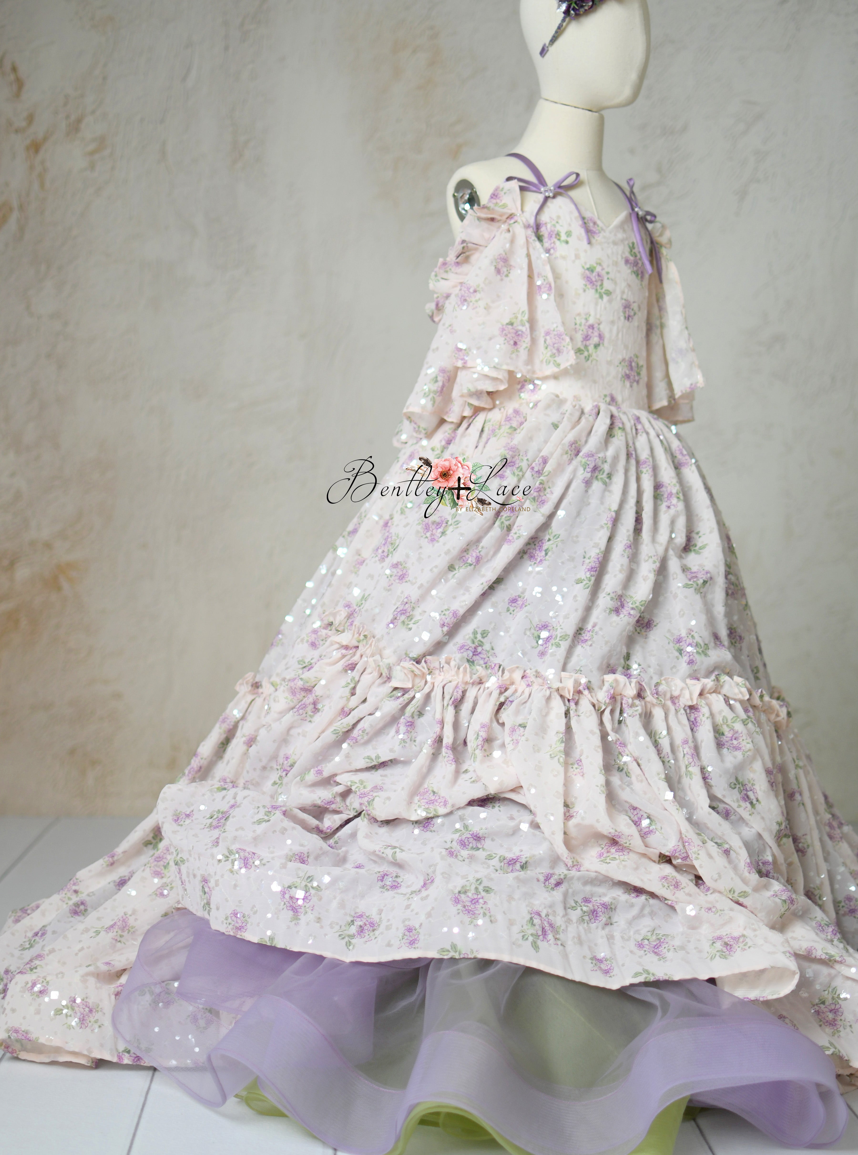 Whispering Serenade – Floor-Length Gown (7-Year to 8-Year)