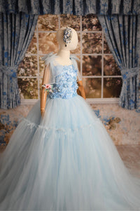 Retired rental euc Madeleine Floor-Length Rental Gown | Fits 12Y–14Y