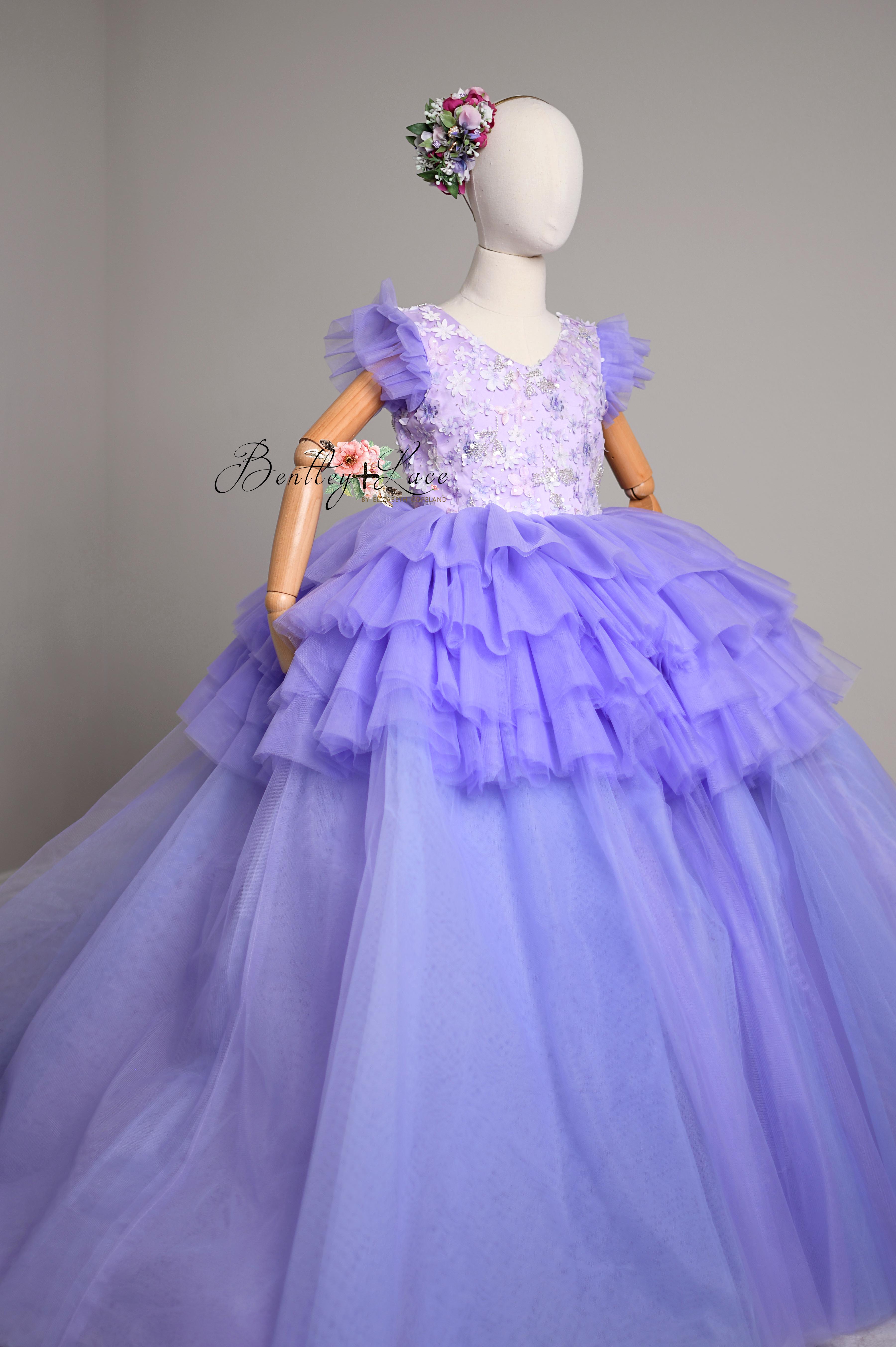 purple couture gowns