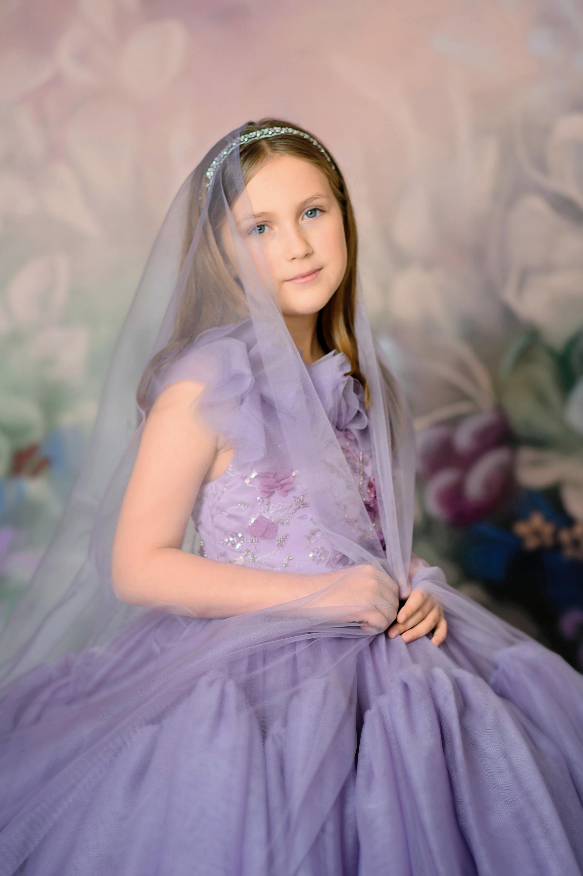 "Violet Grace" Floor Length Gown (10 Year - 11 Year)