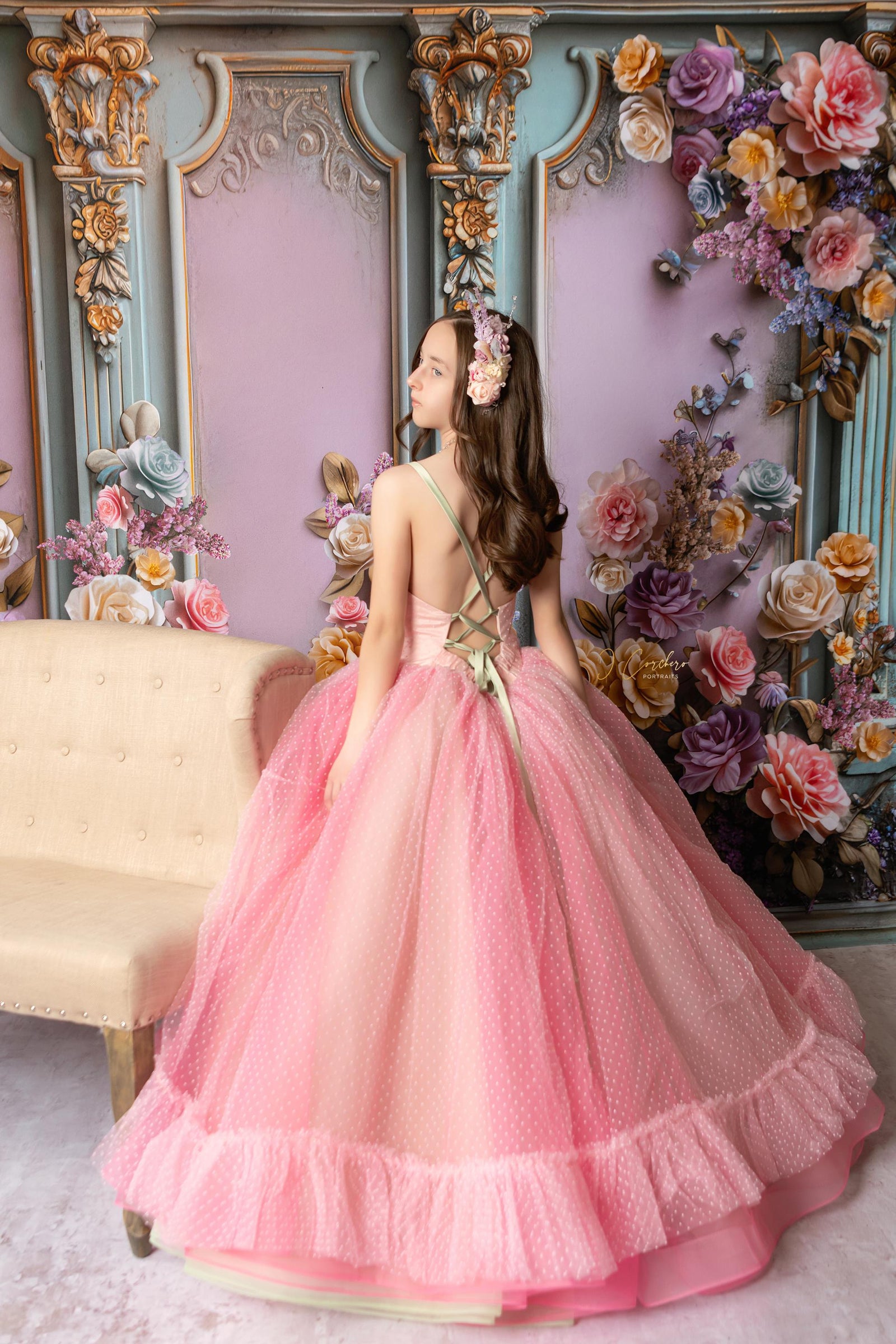 Swish Dot Couture FLOOR LENGTH GOWN FLOOR LENGTH GOWN- (Custom color options)  Editorial Dress, Couture Gown, Special Occasion Dress