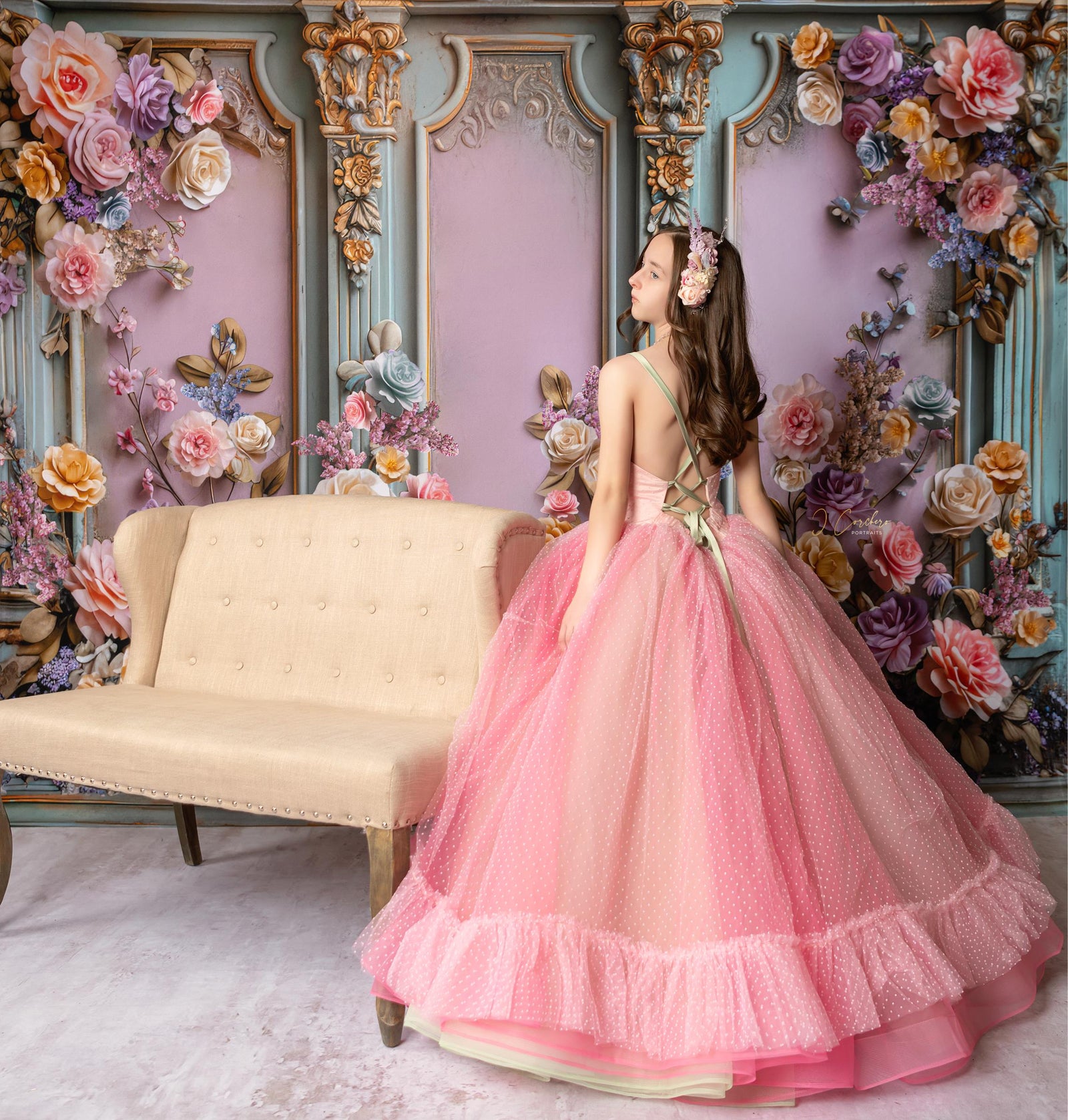 Swish Dot Couture FLOOR LENGTH GOWN FLOOR LENGTH GOWN- (Custom color options)  Editorial Dress, Couture Gown, Special Occasion Dress