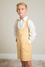 Satin Dapper Boys Suspender Adventure Set | Shorts & Bowtie Included | Over 100 Color Choices Available!