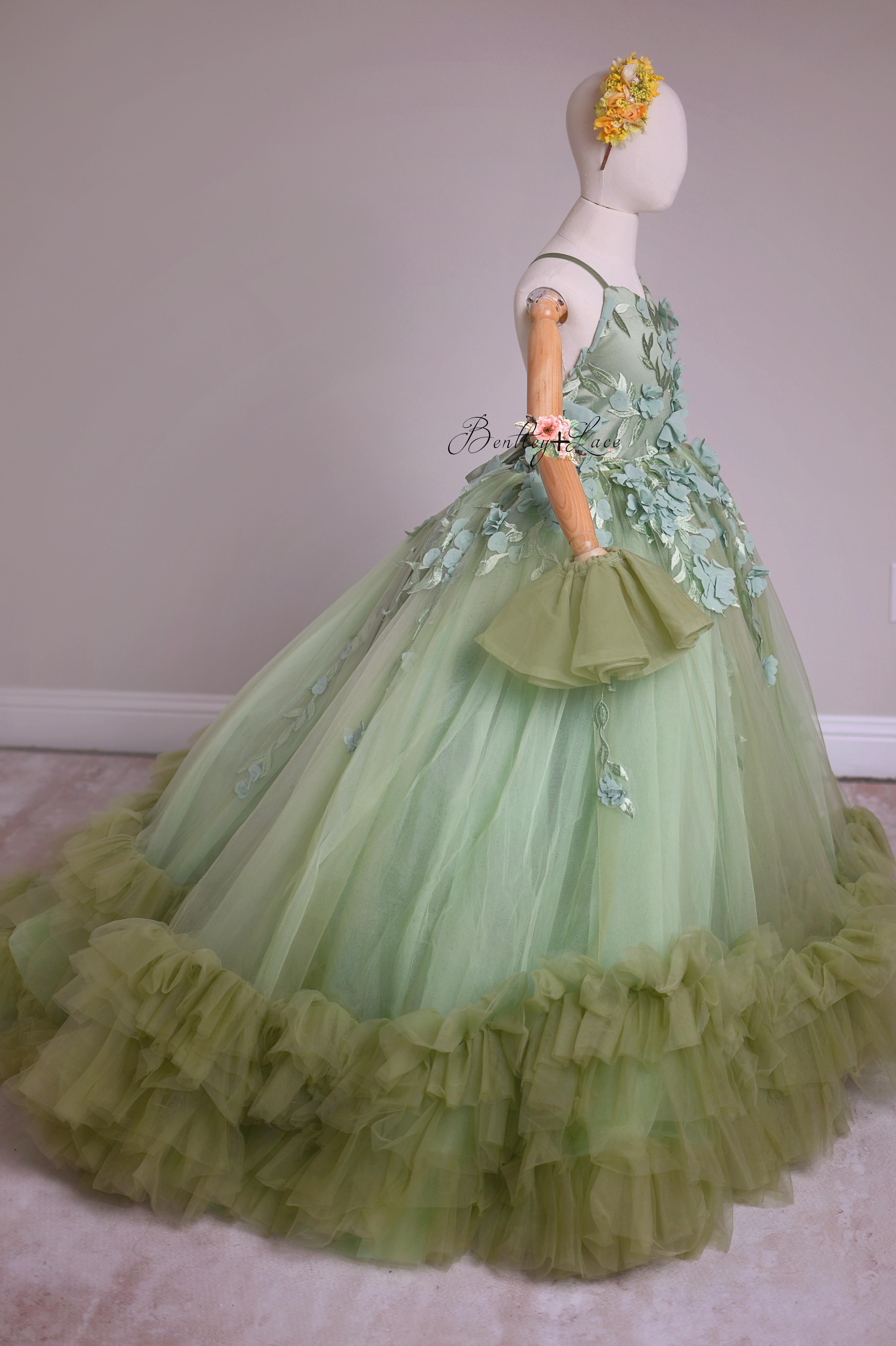 Sage Symphony Couture: Enchanting spring gowns for Photography 