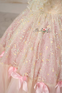 Custom "Harmony" Daisy Floor Length Gown  – custom color options - GORGEOUS SPECIAL OCCASION OR PHOTO SHOOT DRESS