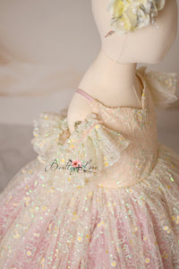 Custom "Harmony" Daisy Floor Length Gown  – custom color options - GORGEOUS SPECIAL OCCASION OR PHOTO SHOOT DRESS