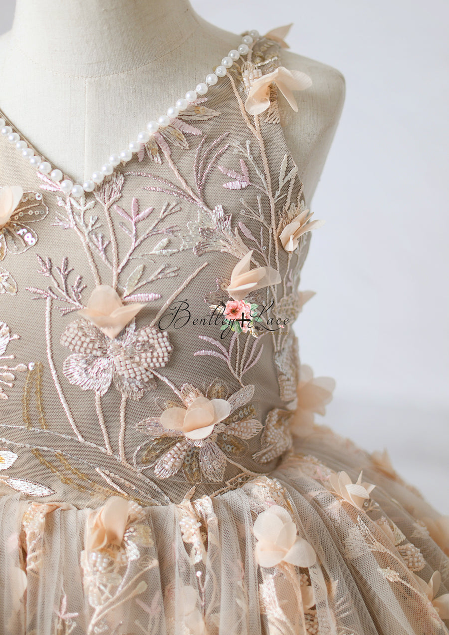 "Frankie" Flower Girl Dress,  Special Occasion Dress