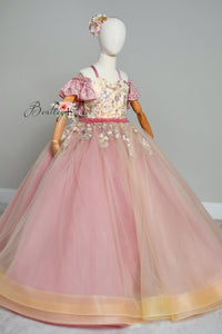 "Sunshine Serenade" Floor length  Editorial Dress, Couture Gown, Special Occasion Dress