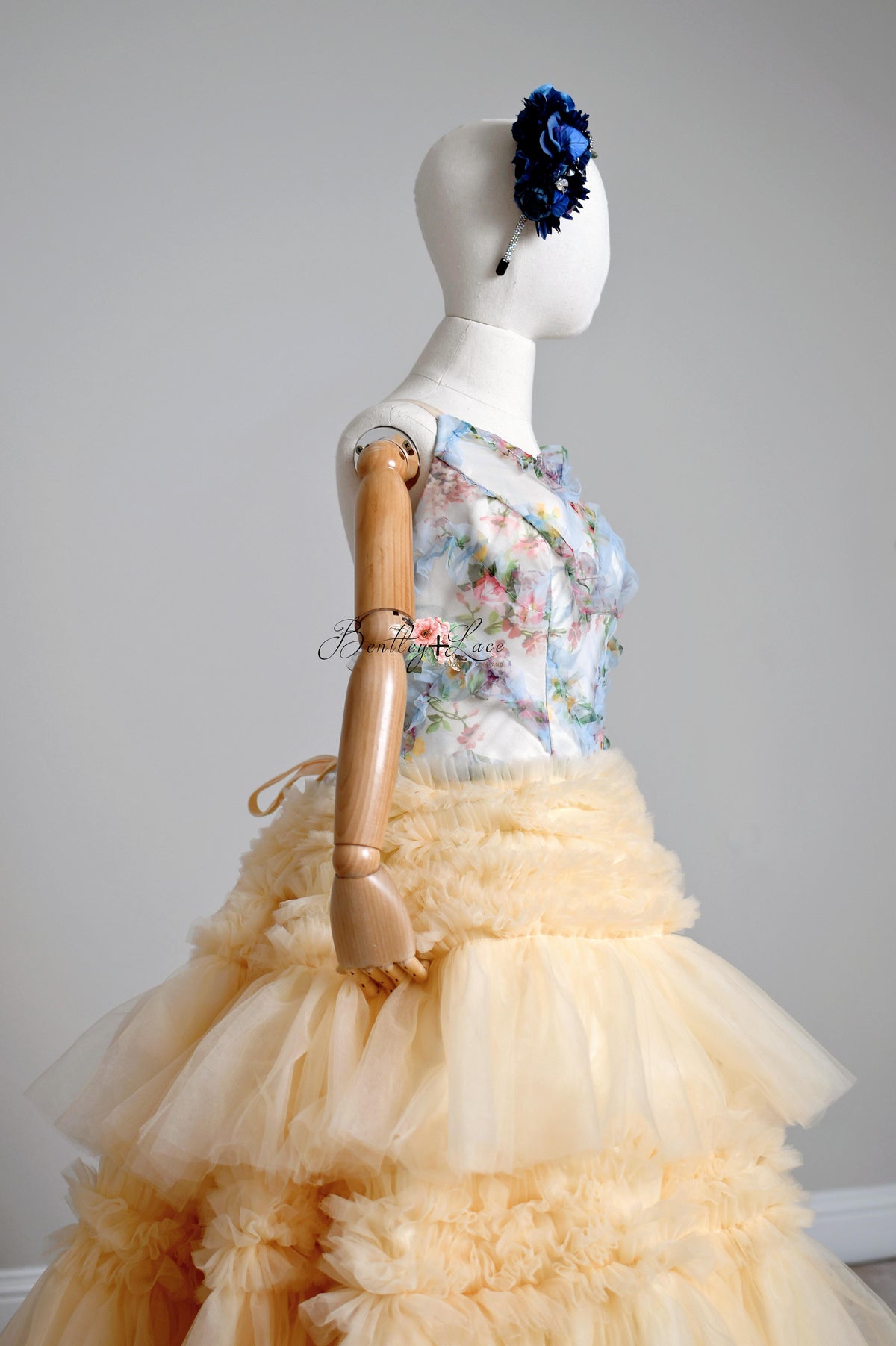 "MEADOW BLOOM" -Editorial Dress, Couture Gown, Special Occasion Dress Custom colors available