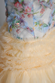 "MEADOW BLOOM" -Editorial Dress, Couture Gown, Special Occasion Dress Custom colors available
